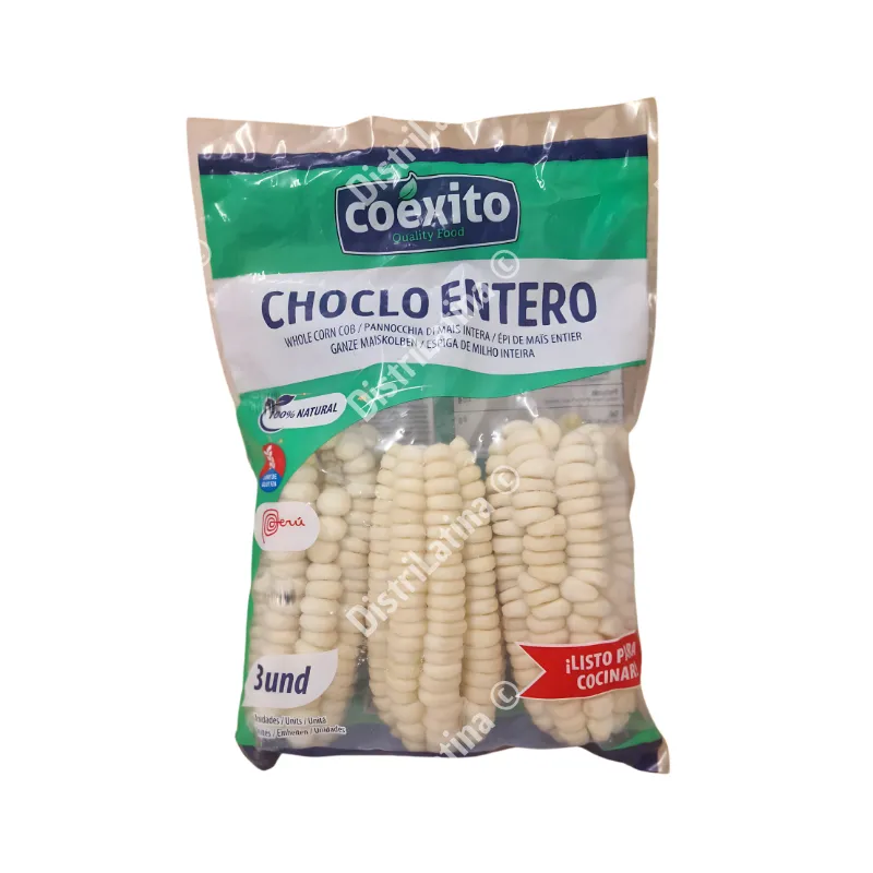 Comprar Choclo Entero Congelado (3und) en Suiza | Maíz Andino
