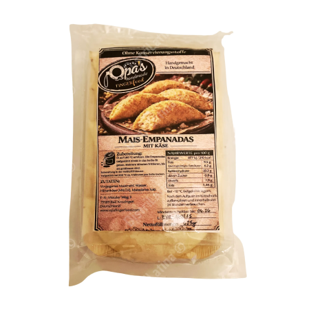 Empanadas de maíz con queso sin gluten Suiza