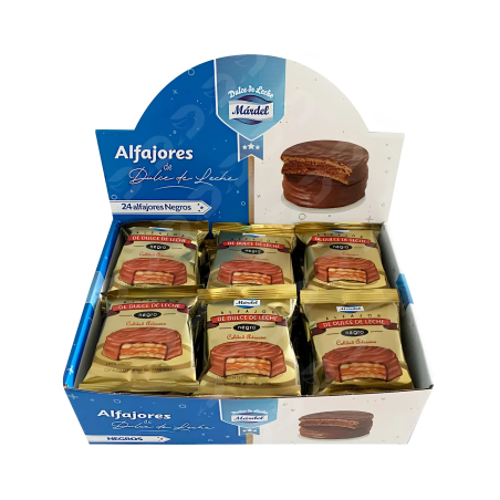 Caja de Alfajores Negros Mardel 24 unidades | DistriLatina