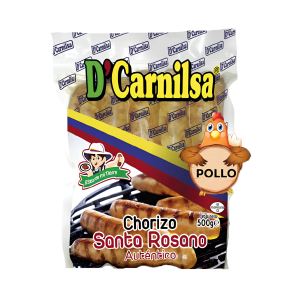 Chorizo Sta. Rosano Pollo D'Carnilsa 500g - 5 Unidades