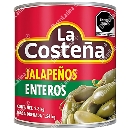 Jalapeños enteros 2,8 kgrs